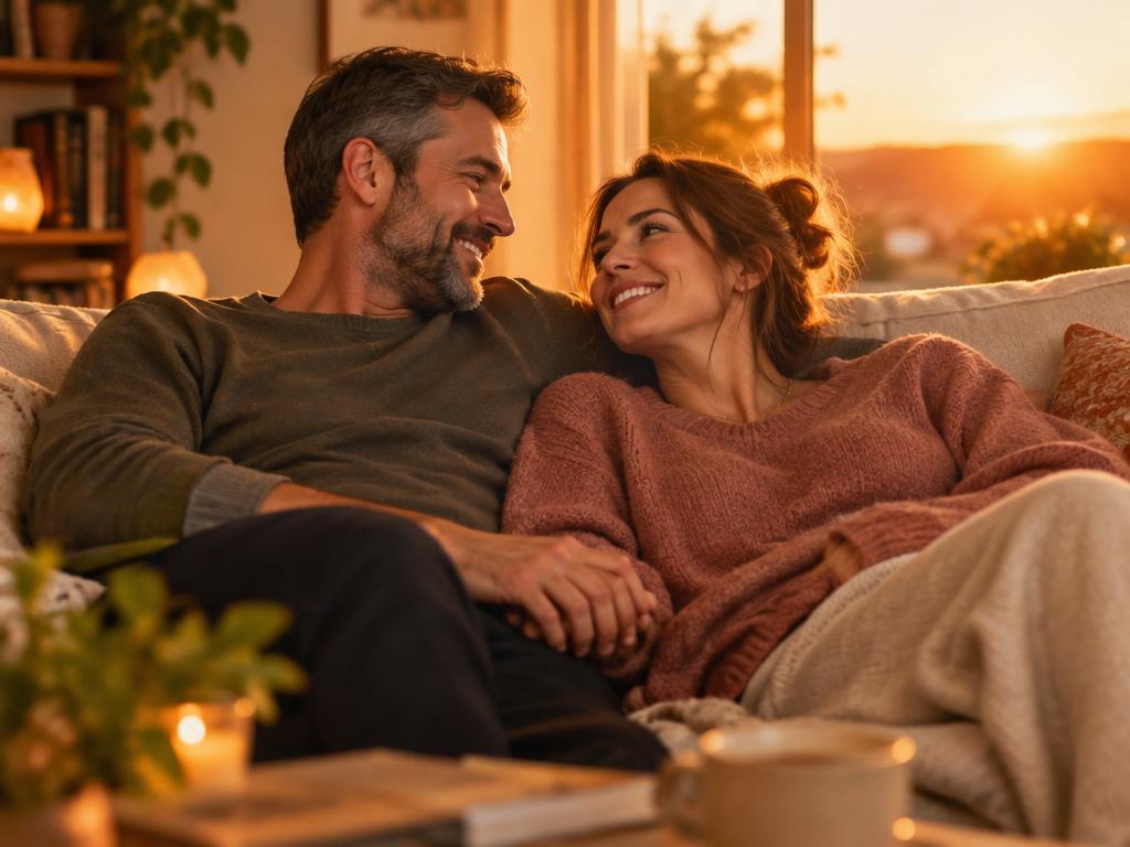 Happy couple enjoying renewed confidence